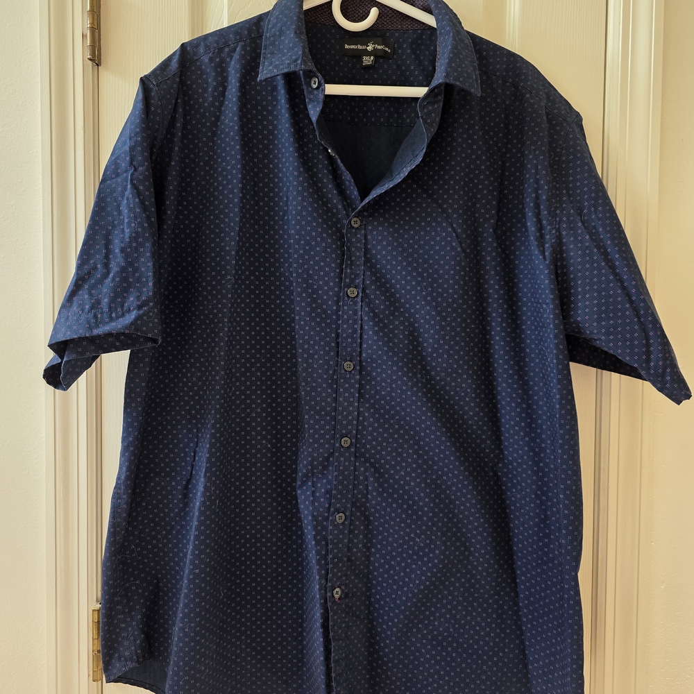 Beverly Hills Polo Club Dark Blue Casual Shirt